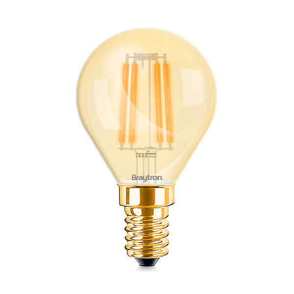 101058 - 4W E14 P45 AMBER 2200K LED-LAMP - BRY