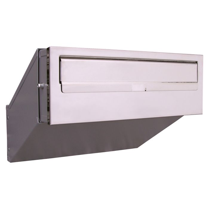 148033- SAMOA a mailbox pass-through mailbox with cylinder lock, inox