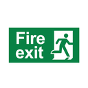 101143 - EXIT SIGN FIRE EXIT PVC-  BRY