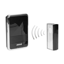 140531 - CALYPSO II DC wireless doorbell battery powered, learning system, 36 ringtones, 300m range