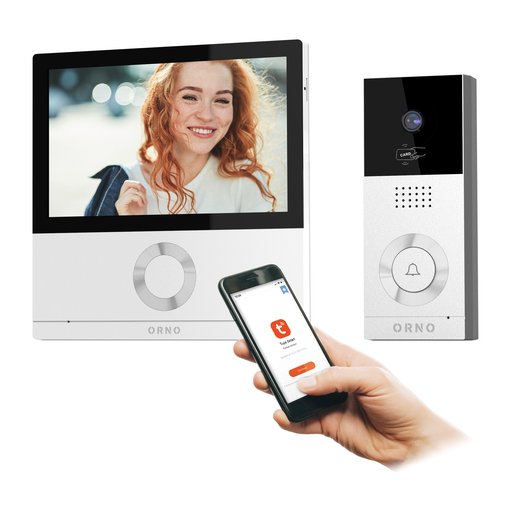 140578 - TALOS, video doorphone set, 4-wire, 7", Wi-Fi, RFID reader, touch screen