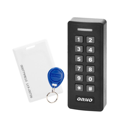 [ORNOR-ZS-820] 140603 - Code lock with tags and proximity tags reader for indoor installation, with visitor access function, anthracite, for indoor installation, combines features of a digital keypad enabling access control, and card and proximity tags reader