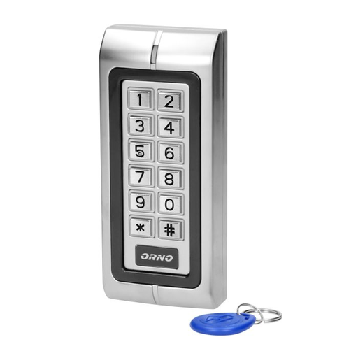 [ORNOR-ZS-815] 140605 - Code lock with card and proximity tags reader, IP44 compatible with electromagnetic locks and access control systems; controls other electric or alarm appliances; has one relay output and a card/proximity tags reader
