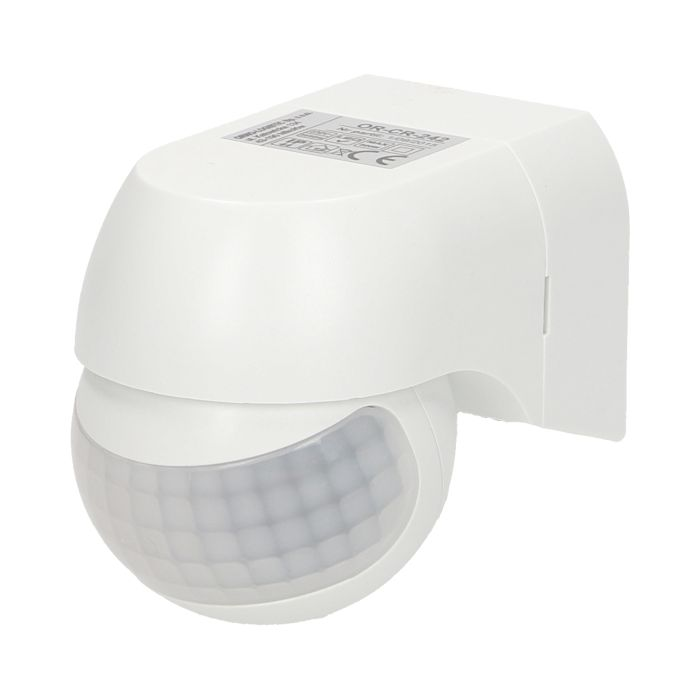 141349- Mini PIR motion sensor 180°, IP44 detection range 180 degree, 15m; protection rating IP44; max. load 800W; colour: white