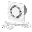 141344 - Bathroom fan 100mm, surface-mounted cord with switch