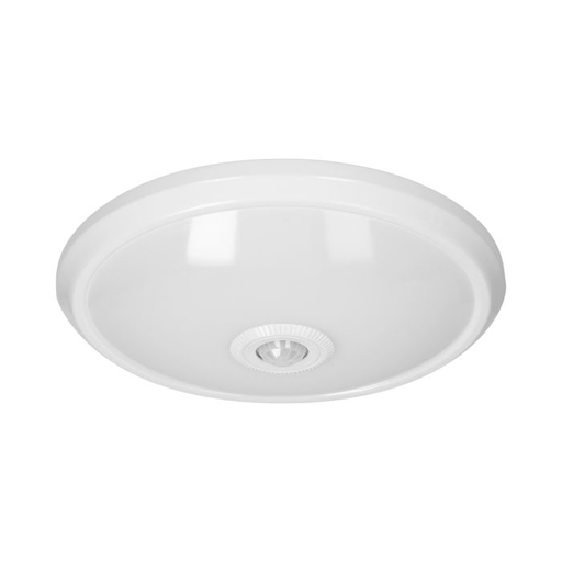 [ORNAD-PL-6076WLPMR4] 140757 - ZONDA LED 16W, ceiling light, white with motion sensor, 1100lm, IP20, 4000K,milky PC