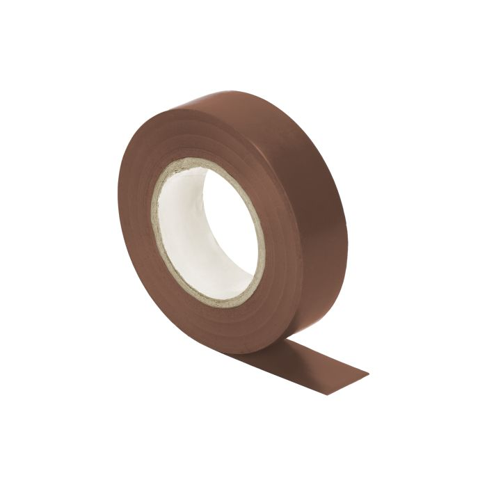 141282 - Insulation tape, flame-retardant, brown, 10pcs 19mm wide, 0.13mm thick, 20m long