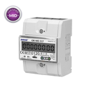 140819 - 3-phase multi-tariff energy meter with RS-485, 80A power supply: 3x230V/400 AC, 50-60Hz, current: 5(80)A, pulse frequency: 1000 imp/kWh, signaling read: flashing LCD, installation rail: DIN TH-35mm