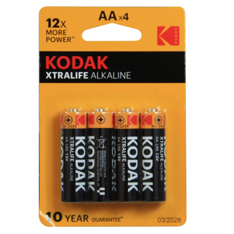 141363- Baterie Kodak XTRALIFE Alkaline AA LR6, 4 szt.