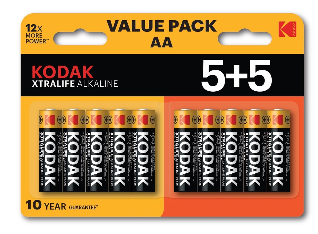 141365-Baterie Kodak XTRALIFE Alkaline AA LR6, 5+5 szt.