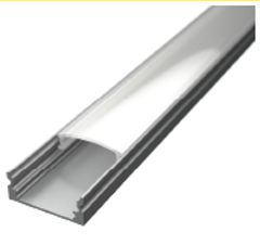 109011 - Profilé en aluminium de surface de 2 mètres pour ruban LED Usage polyvalent ALU - LDL