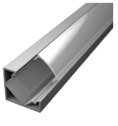 109026 - Profilé d'angle en aluminium de 2 mètre pour ruban LED à usages multiples ALU - LDL