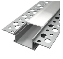 109036 - 2 meters Plaster Aluminium Profile for  LED Strip for Drywall ALU-LDL