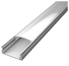 109024 - 1 meter Surface Aluminium Profile for LED Strip Multi Purpose Use White - LDL