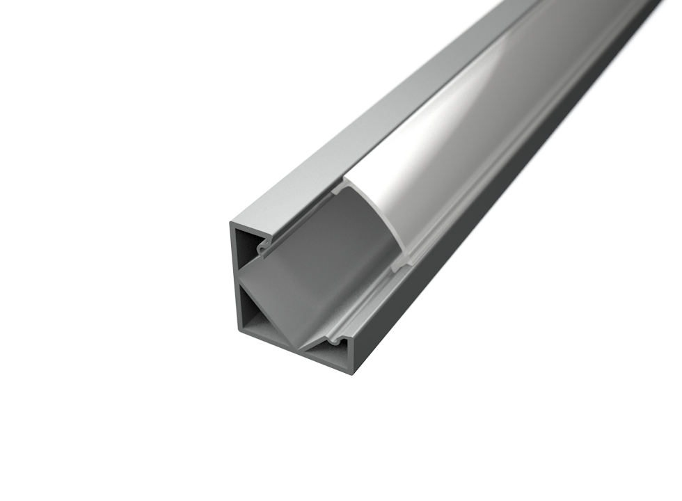 109069 - 1 meter Aluminium Hoekprofiel voor LED Strip Veelzijdig Gebruik ALU - LDL
