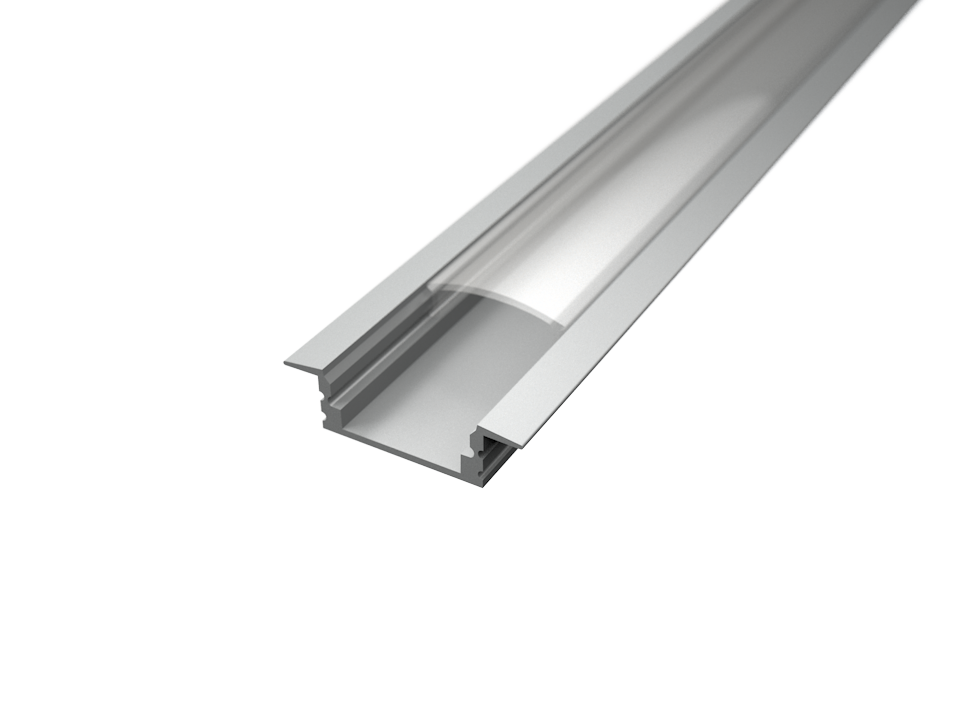 109071 - 1 meter Verzonken Aluminium Profiel voor LED Strip Multifunctioneel Gebruik, MDF, Gipsplaten, Tegels ALU - LDL