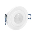 140031-Adjustable flush mounted PIR motion sensor 360° protection rating IP20; detection range 360°, 6m; works with LEDs-ORN