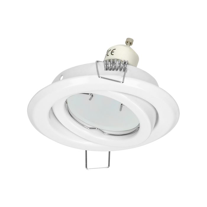 140038-SUTRI RM decorative frame for spotlight, white MR16/GU10 max 50W, round, adjustable light beam-ORN