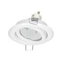 140038-SUTRI RM cadre décoratif pour spot, blanc MR16/GU10 max 50W, rond, faisceau lumineux orientable-ORN