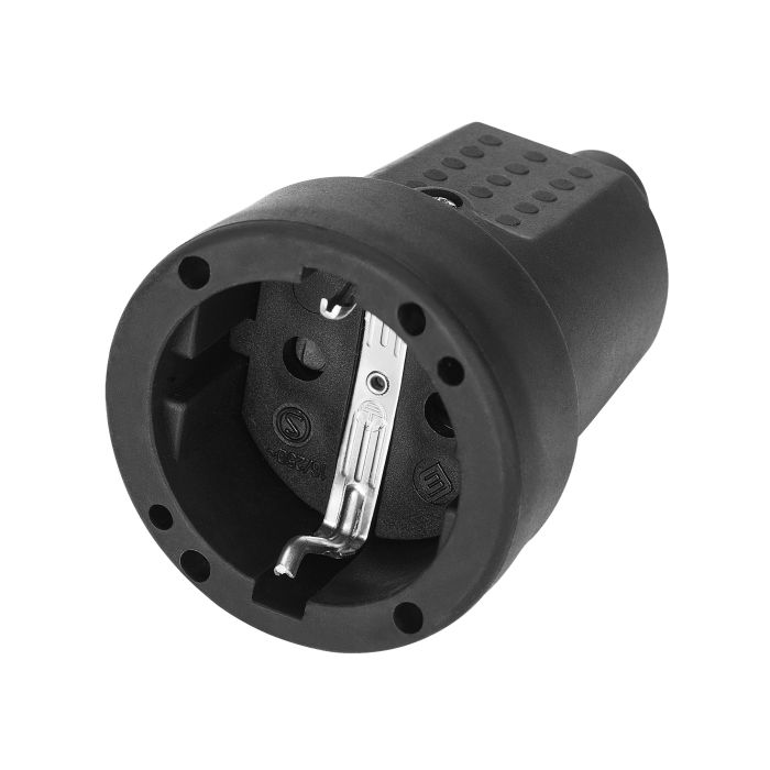 140119-Schuko mini socket IP44, for Netherlands and Germany  16A, 230V-ORN