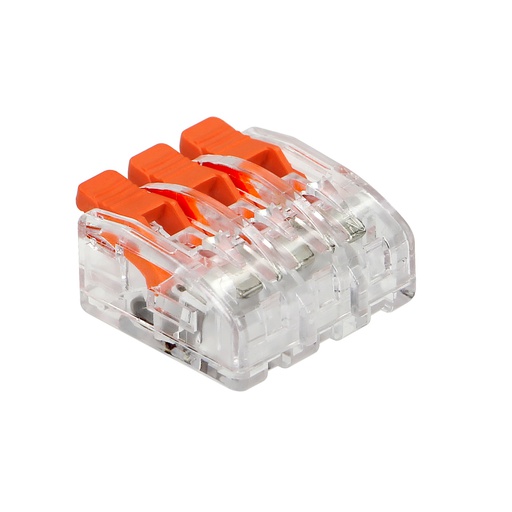 [ORNOR-SZ-8005/3/10] 140213-3-wire clamp splicing connector for wire 0.2-4mm2; IEC 450V/32A; 10pcs-ORN
