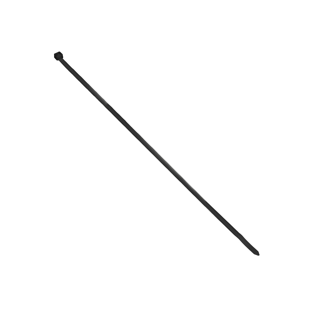 140234- Collier de serrage couleur noire, résistant aux UV, largeur 7,5 mm, longueur 500 mm, 100 pcs.-ORN