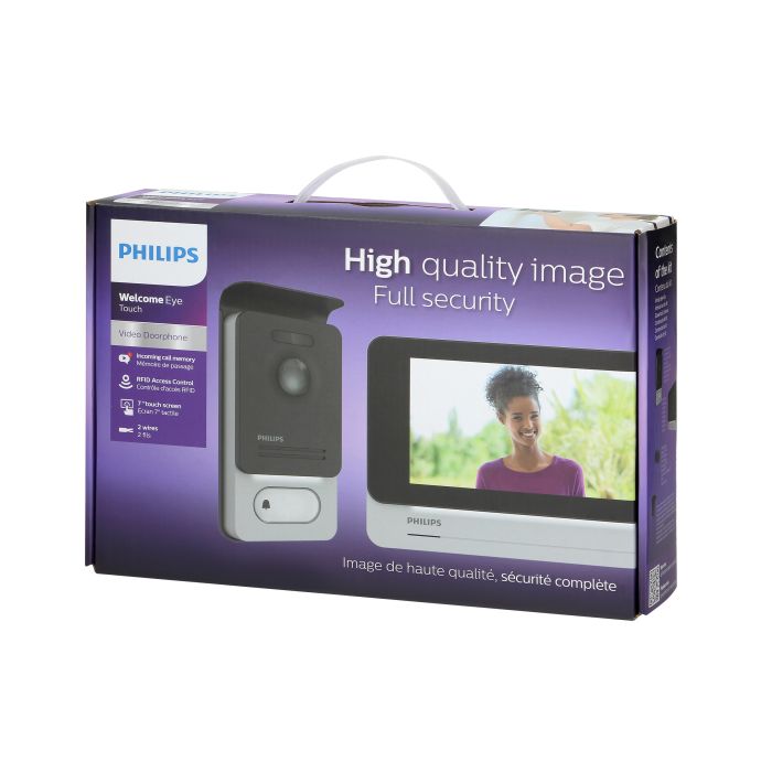 [ORN531101] 140332- Philips WelcomeEye Touch, Video Door Phone, Headphoneless, Colour, LCD 7", Touch, OSD Menu, Gate Control, RFID-ORN