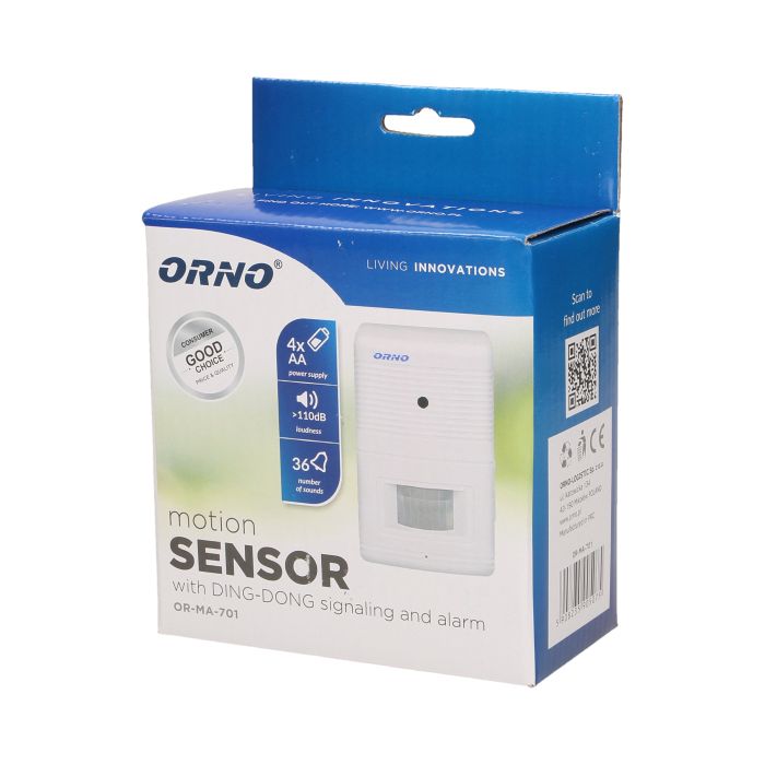 [ORNOR-MA-701] 140351- Bewegingssensor met DING-DONG signalering en alarm-ORN