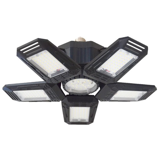 [ORNWL-10] 140362-Lampe d'atelier pliante LED RIGEL 5 feuilles, E27 55W, 6500K, 4950lm-ORN