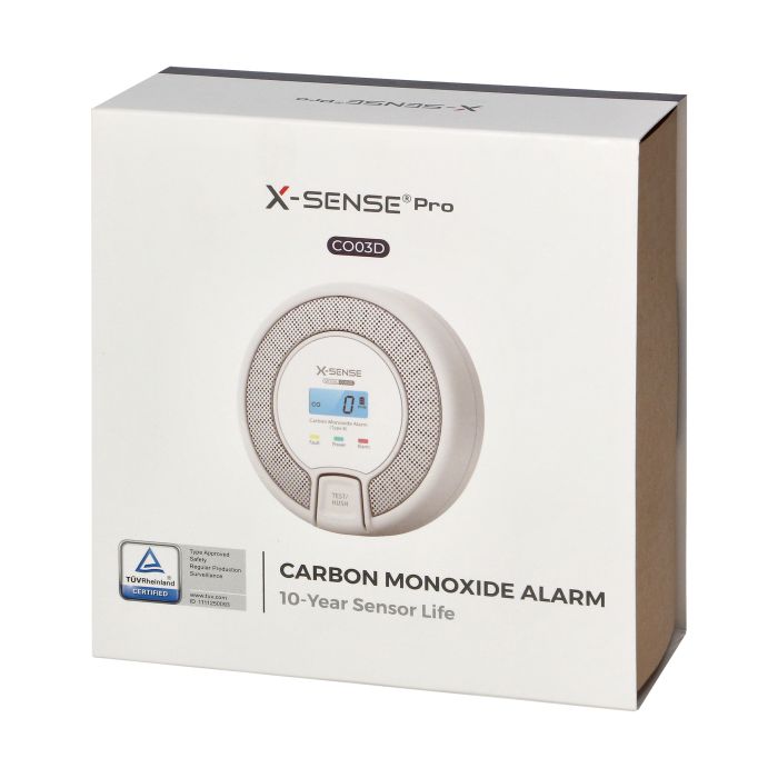 [ORNCO03D] 140374 - Battery-operated carbon monoxide detector with TEST button, 10-year service life