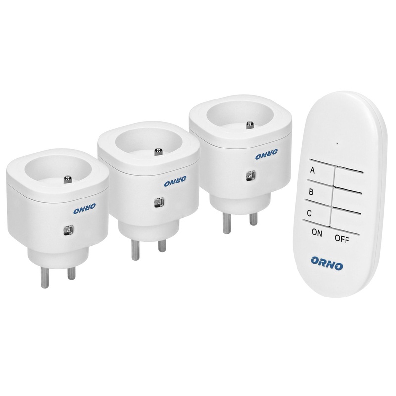 [ORNOR-GB-438] 140417 - Set of wireless sockets with remote control, 3+1 MINI