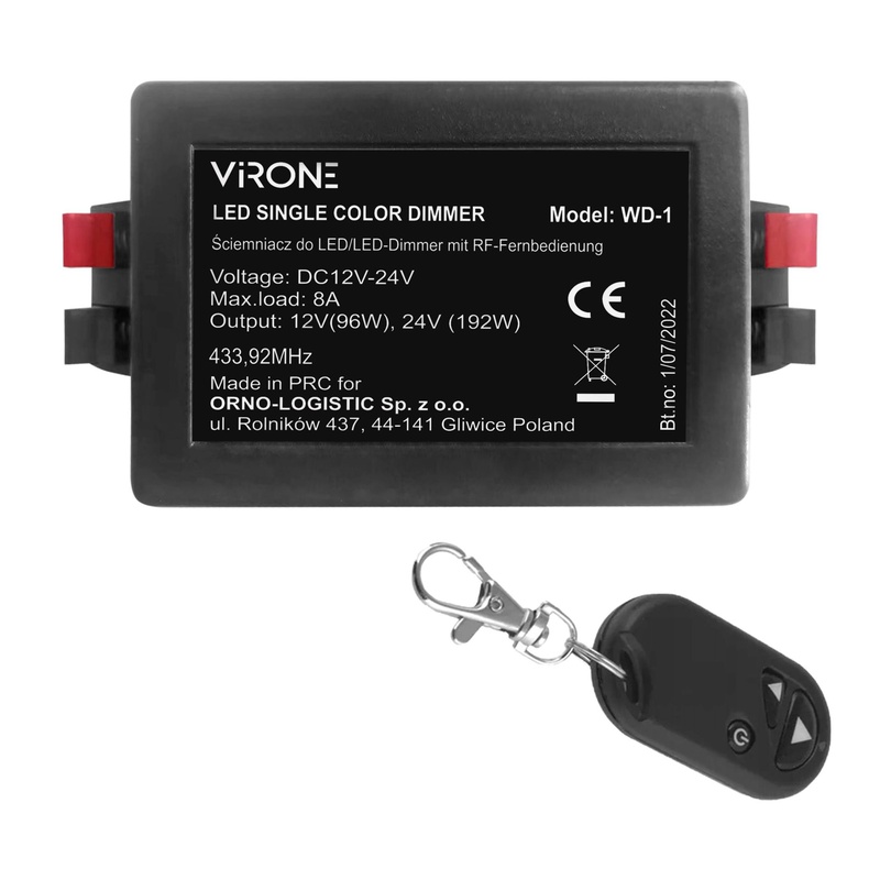 [ORNWD-1] 140427 - Dimmer for 12-24VDC RF LED with remote control