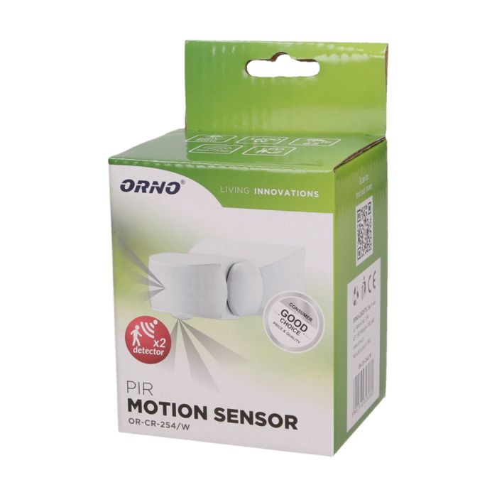 [ORNOR-CR-254/W] 140446 - Adjustable PIR motion sensor 360°/180°, IP65
