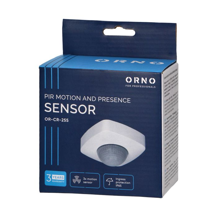 [ORNOR-CR-255] 140452 - PIR presence sensor 360° with 3 detectors, IP65