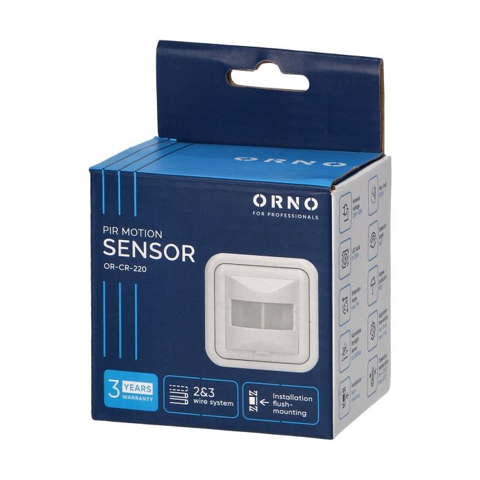 [ORNOR-CR-220] 140459-PIR motion sensor 160°, 2 or 3 wires