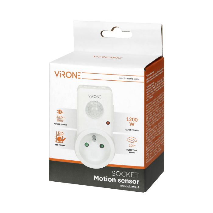 [ORNMS-1] 140465 - Plug-in motion detector, 120° IP20, 280W