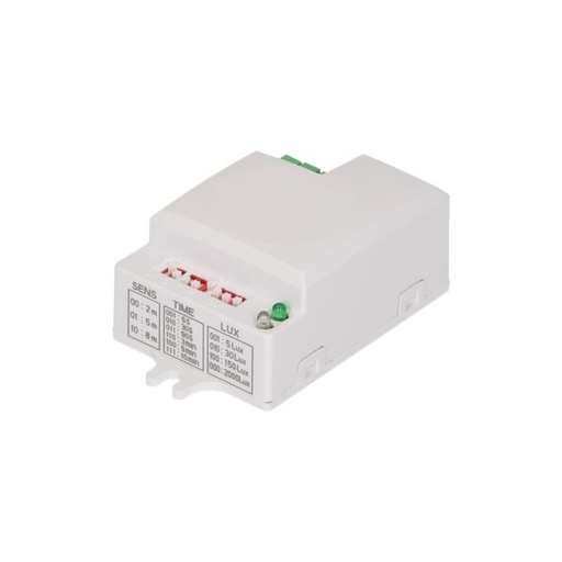 [ORNOR-CR-229] 140473 - Mini capteur micro-onde plat 360° avec interrupteur DIP