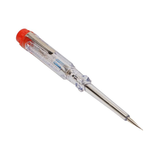 [ORNOR-AE-1321] 141338 - Voltage tester 100-250V, 140mm length: 140mm; neon diode; transparent plastic handle; measurement range: 100-250V AC