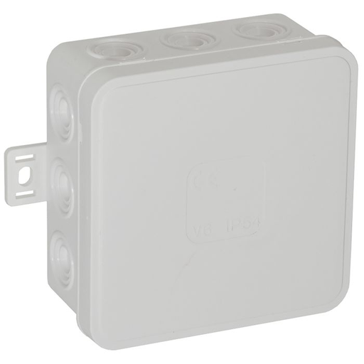 [ORNOR-JB-13803/W/50] 141250 - Surface-mounted junction box CLICK IP54 12 cable entries 85x85x41mm white, 50 pcs.