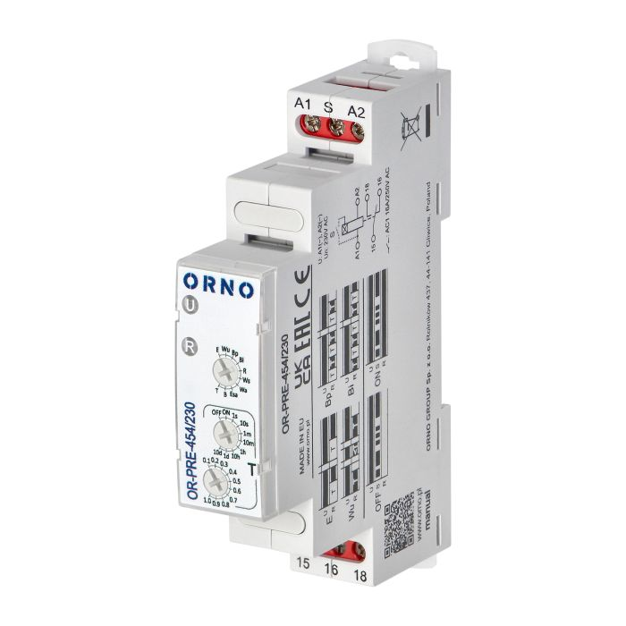 [ORNOR-PRE-454/230] 140846 - Time relay - 10 functions, 230VAC