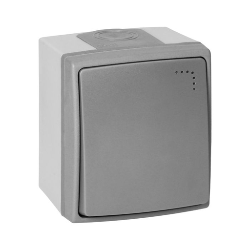 [ORNOR-OE-7404/P/GR] 140964 - AQUATIC PRO IP 55 doorbell button with illumination, grey/graphite
