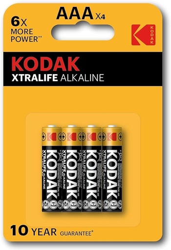 [30951990] 141364- Baterie Kodak XTRALIFE Alkaline AAA LR03, 4 szt.