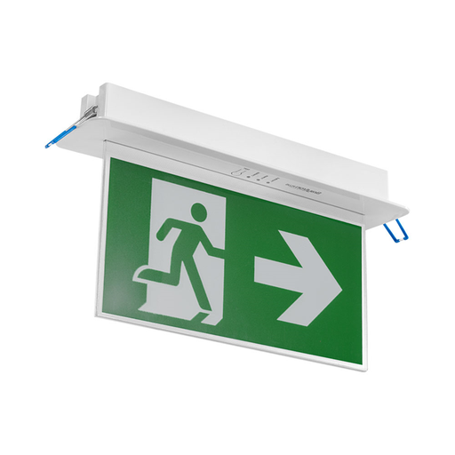 [BRYBC14-01120] 102003 - 3W LED EMERGENCY EXIT LED RECESSED IP20 WHITE 3 hours 150lm- BRY