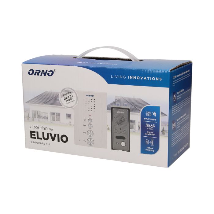 [ORNOR-DOM-RE-914/W] 140005 - ELUVIO Interphone unifamilial sans combiné