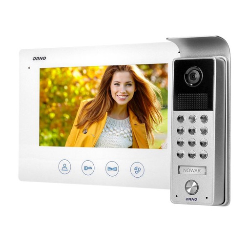 [ORNOR-VID-ME-1056/W] 140010-Single family videodoorphone CERES, 7˝ Equipped with a numeric keypad-ORN
