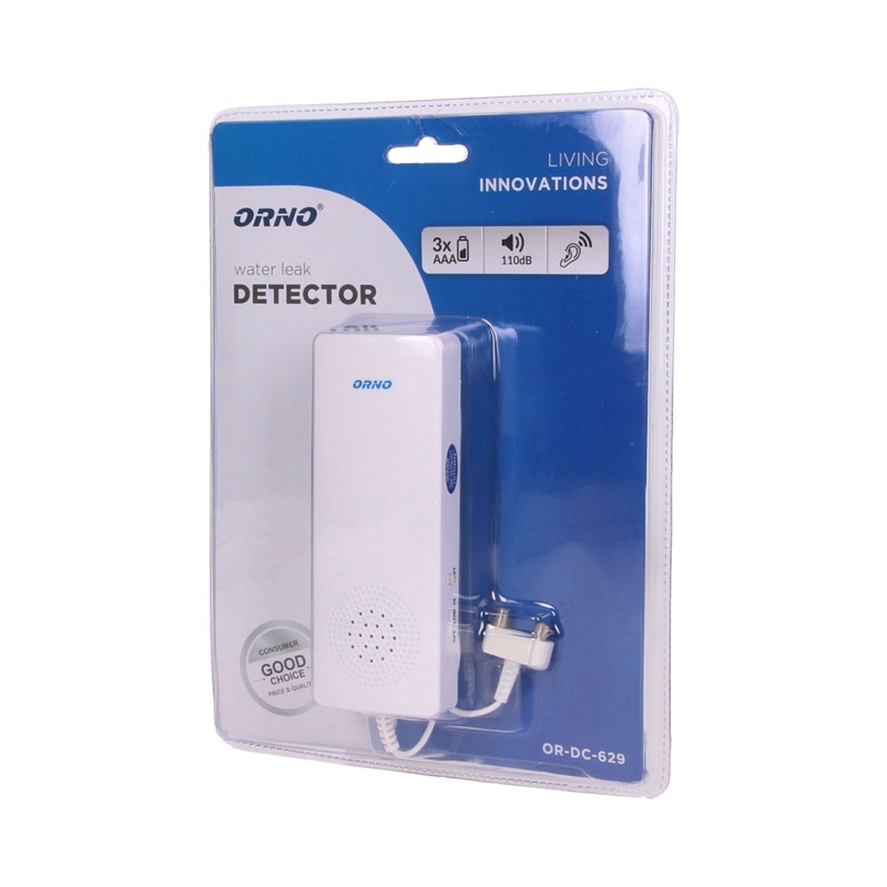 [ORNOR-DC-629] 140022 - Waterlekdetector Het apparaat is voorzien van een meetsonde op een 1,5 m lange draad