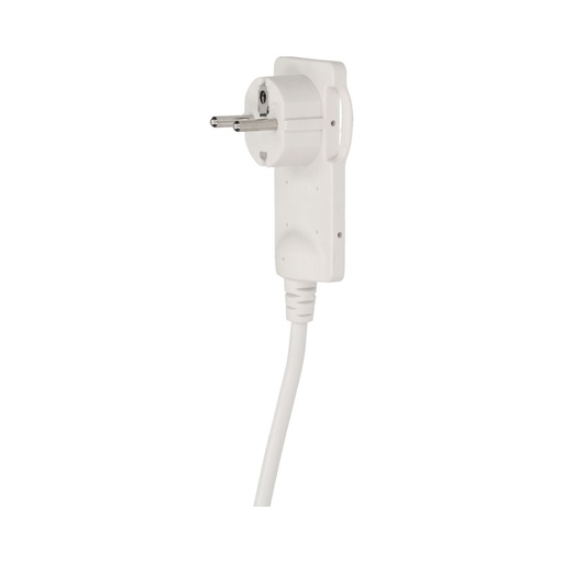 [ORNOR-AE-1312/W] 140094-Flat plug with handle and cable, white 230V / 50 Hz; 16A; with 1,5m wire; colour: white-ORN