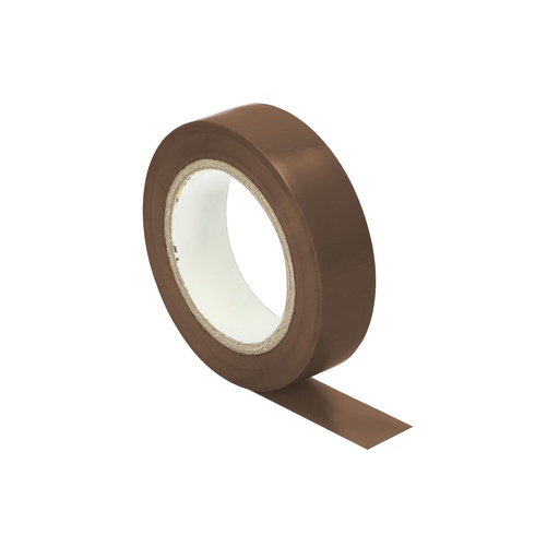 [ORNOR-AE-13214/BR/10M] 140225- Insulation tape, flame-retardant, brown 15mm wide, 0.13mm thick, 10m long-ORN